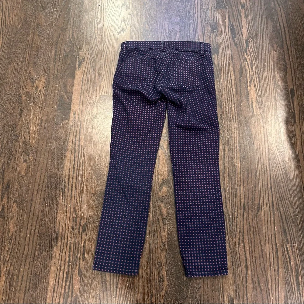 Tory Burch Navy Daisy Dot Emmy Floral Patterned Pants
